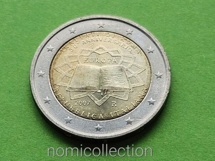 Italy 2007 year Uncirculated 2 Euro coin.