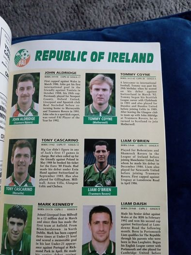 Irl. vs. Latvia, Vintage Souvenir Program
