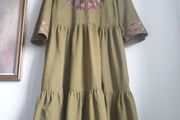 Monsoon East Janelle Cord Dress Size Uk 16
