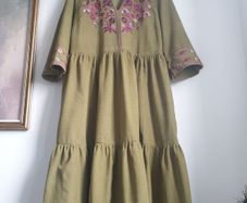 Monsoon East Janelle Cord Dress Size Uk 16