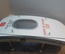Airbus A319 F-GRHT Emergency Exit Window Table  Aviation Furniture