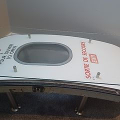 Airbus A319 F-GRHT Emergency Exit Window Table  Aviation Furniture