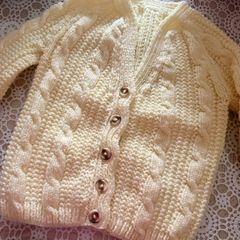 Handknitted Child's Cardigan suit age 5
