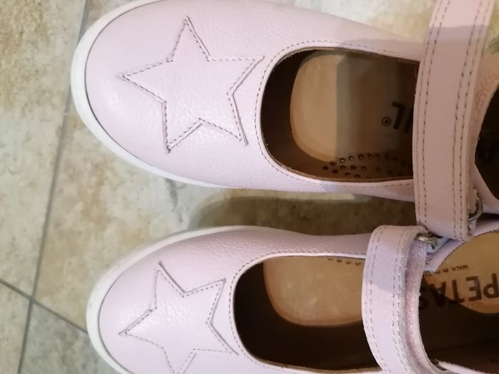 Petasil leather baby pink Mary Jane style shoes , size UK 1/ EU 33