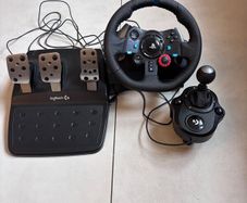 Logitech Steering Wheel, Pedals & Gear stick