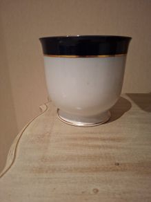 Vintage Noritake Arklow Colbolt Blue & White Bowl 13cm High