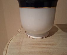 Vintage Noritake Arklow Colbolt Blue & White Bowl 13cm High