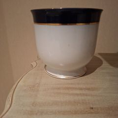 Vintage Noritake Arklow Colbolt Blue & White Bowl 13cm High