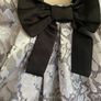 Girl's Occasional Satin Black & Silver Top | Size 4 years Image 3