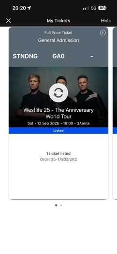 westlife tickets
