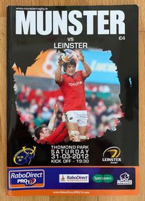 2012 Munster v Leinster - RaboDirect Pro12 Programme