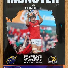 2012 Munster v Leinster - RaboDirect Pro12 Programme