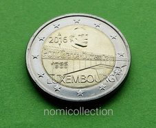 Luxembourg 2016 year Uncirculated 2 Euro coin.