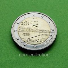 Luxembourg 2016 year Uncirculated 2 Euro coin.
