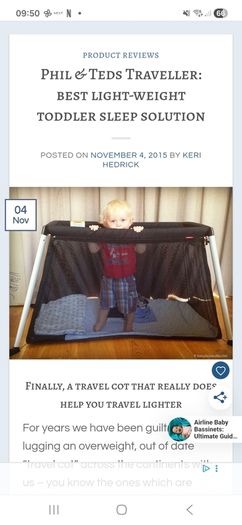 Phil & Ted Travel Cot