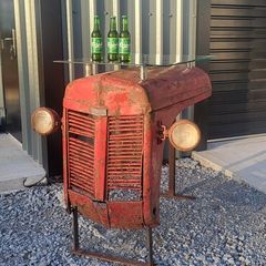 Vintage Tractor Bonnet Table