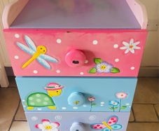 Teamson Kids hand painted set of childrens 4 drawers