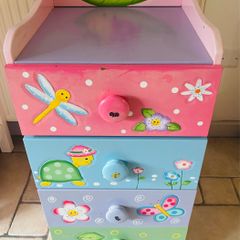 Teamson Kids hand painted set of childrens 4 drawers