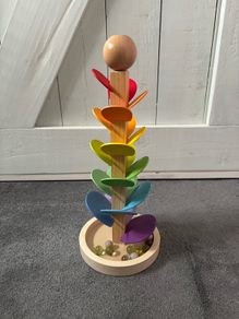 Wooden Rainbow Marble Tree