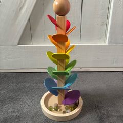 Wooden Rainbow Marble Tree
