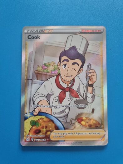 Cook (TG25) Full Art Trainer Pokemon Card from Lost Origin Trainer Gallery