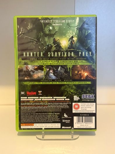 Alien Vs Predator Xbox 360