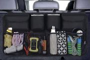 Car Boot Organiser Waterproof Kick Mats Car Organiser Seat Back Protectors, Multi-Pocket Children's Travel Storage