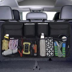 Car Boot Organiser Waterproof Kick Mats Car Organiser Seat Back Protectors, Multi-Pocket Children's Travel Storage
