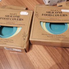 set of silicone food covers