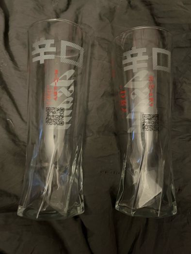 Asahi beer Official Pint Glasses