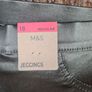 Womens Marks and Spencer jeggings silver leather look Size UK 18  EU 46  BRAND NEW BNWT Image 6
