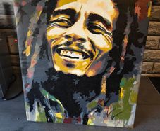 Bob Marley painting