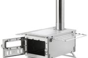 Wood Stove, 80 inch, Stainless Steel Camping Tent Stove, Portable Wood Burning Stove with Chimney Pipes &amp; Gloves,  Hot Tent Stove for Outdoor Cooking and Heating with 8 Pipes