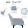 Mid-Century Dining Chair Set of 2, Light Blue Image 4