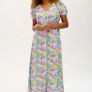 Sugarhill maxi dress button down front , tie back Image 5