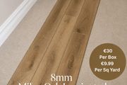 New 8mm Laminate Click Flooring With Underlay