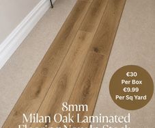 New 8mm Laminate Click Flooring With Underlay