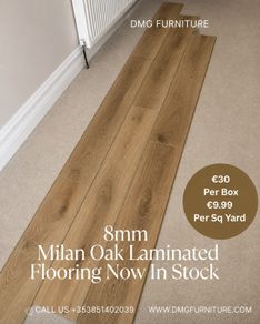 New 8mm Laminate Click Flooring With Underlay