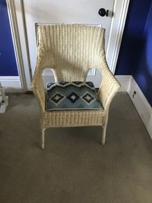 Large wicker chair