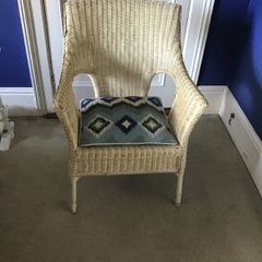 Large wicker chair