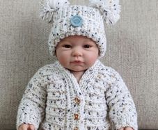 cardigan and hat set