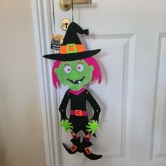 Halloween Witch Felt Door/Wall Hanging Decoration