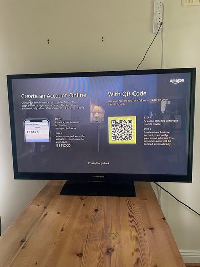 Samsung 51" Plasma TV // Amazon fire TV stick