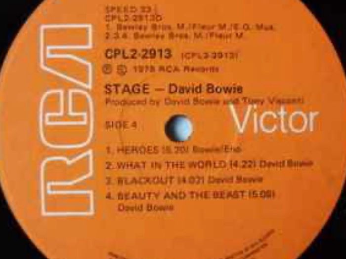 David Bowie.  Stage Double gatefold original 1978 South Africa vinyl record in vg condition