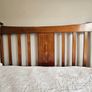 Antique Double Bed in Walnut with decorative inlay Image 2
