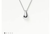 Missoma jewellery Savi sculptural droplet pendant necklace