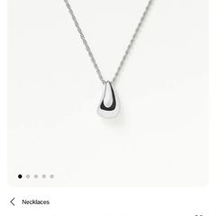 Missoma jewellery Savi sculptural droplet pendant necklace