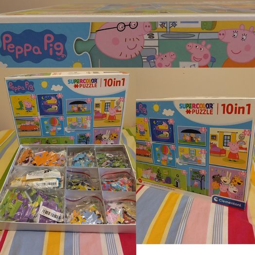 Peppa Pig Bumper box of 10 jigsaw Puzzles