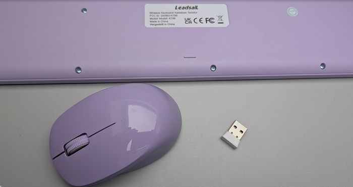 Wireless Keyboard & Mouse Set - brand new, never used (Purple)