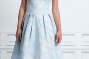 Boutique designer Eden Row occasion baby blue christening party wedding guest communion dress New rrp210